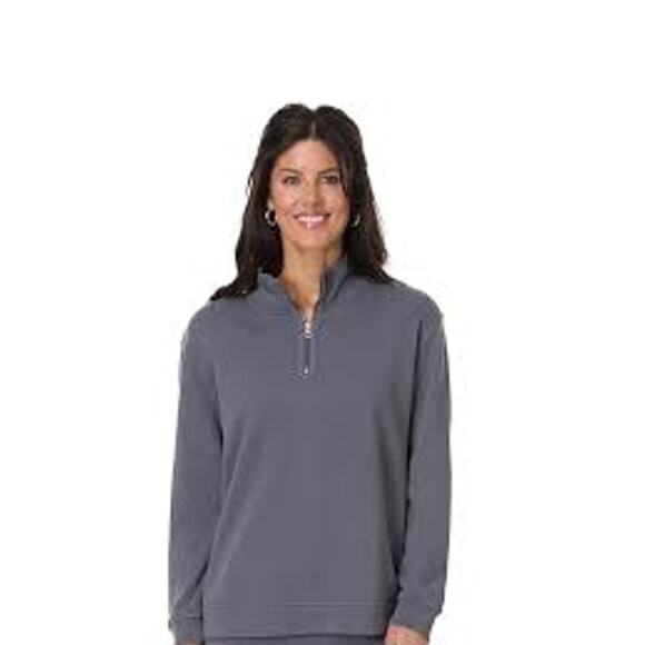 MODODOC 1/2 Zip Sweatshirt GORGEOUS COLOR Size Medium M French Terry MINIMALIST - Picture 2 of 6